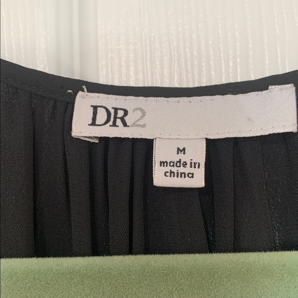 Daniel Rainn Sheer Black Cap-Sleeve Tunic Top Size M - Picture 3 of 5